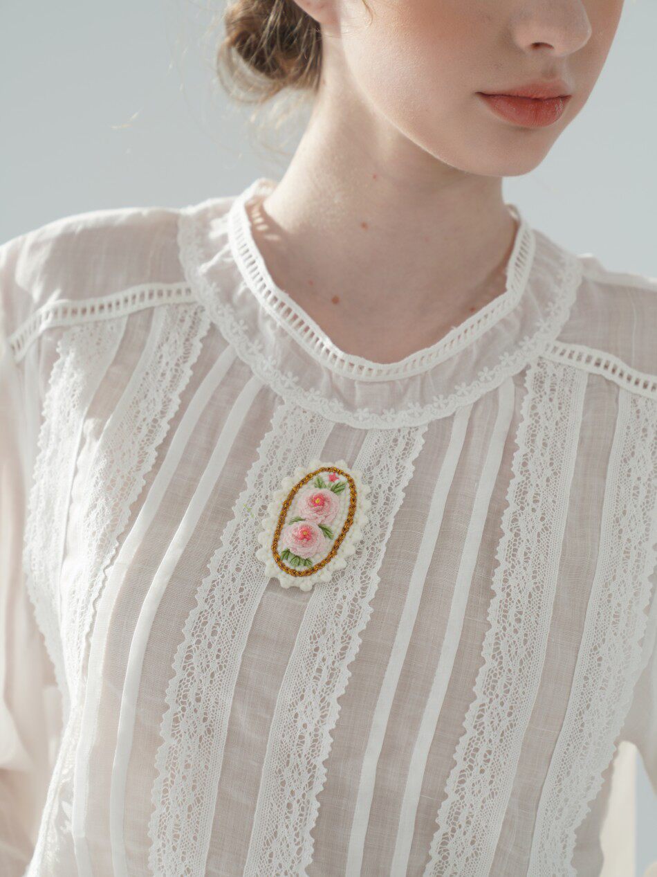 100cmBust 100% Ramie Dünne Wei – Embroidery Rose Bewertung und Preis