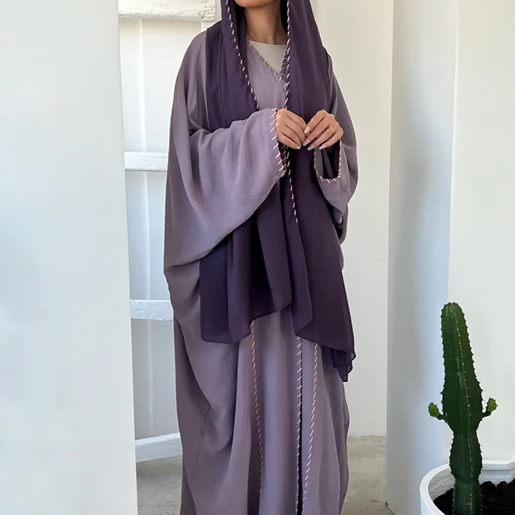 Eid Djellaba Kimono Offene Aba – Embroidery Kebaya Bewertung und Preis