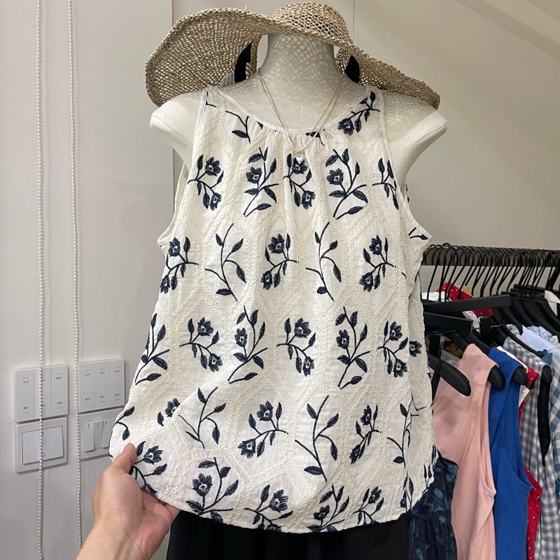 SYsYouthfully O-Ausschnitt-Hem – Embroidery Cotton Shirt Bewertung und Preis