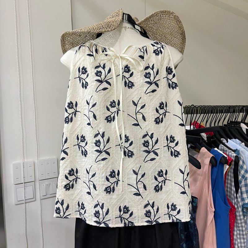 SYsYouthfully O-Ausschnitt-Hem – Embroidery Cotton Shirt Bewertung und Preis