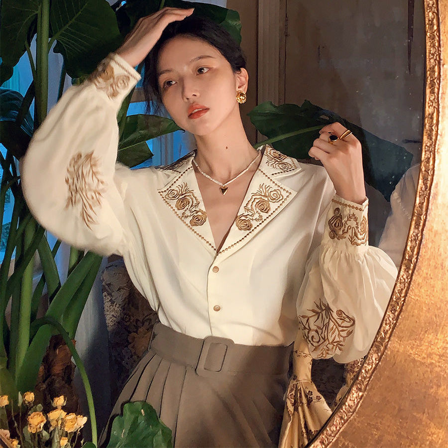 Bluse Frauen Gesticktes Hemd R – Embroidery Cotton Shirt Bewertung und Preis