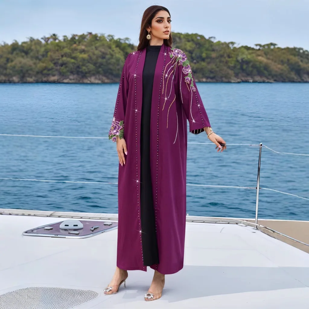 Bestickte Offene Abaya Dubai K – Embroidery Kebaya Bewertung und Preis
